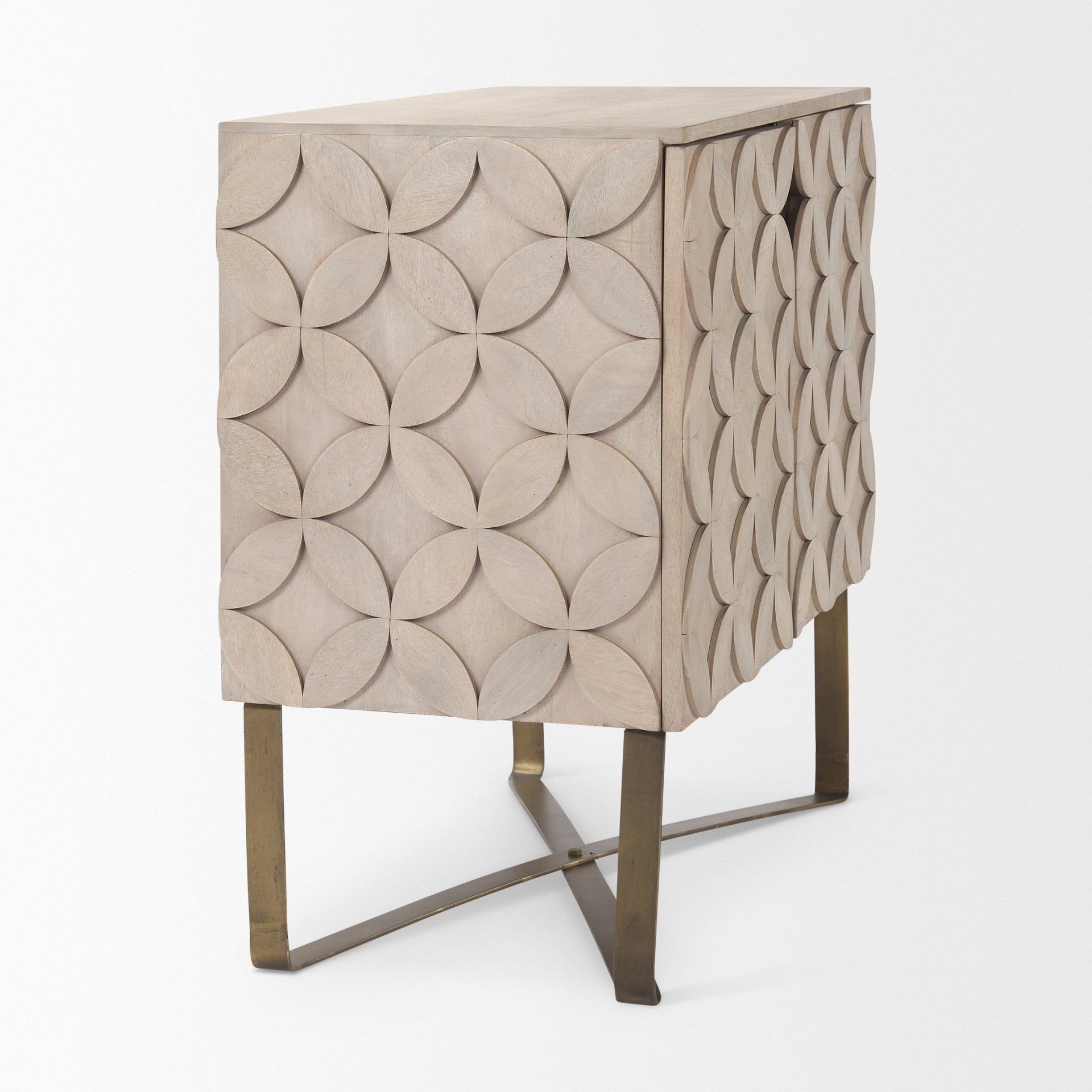 Mercana Excelsior Two Doors Wooden Accent Cabinet