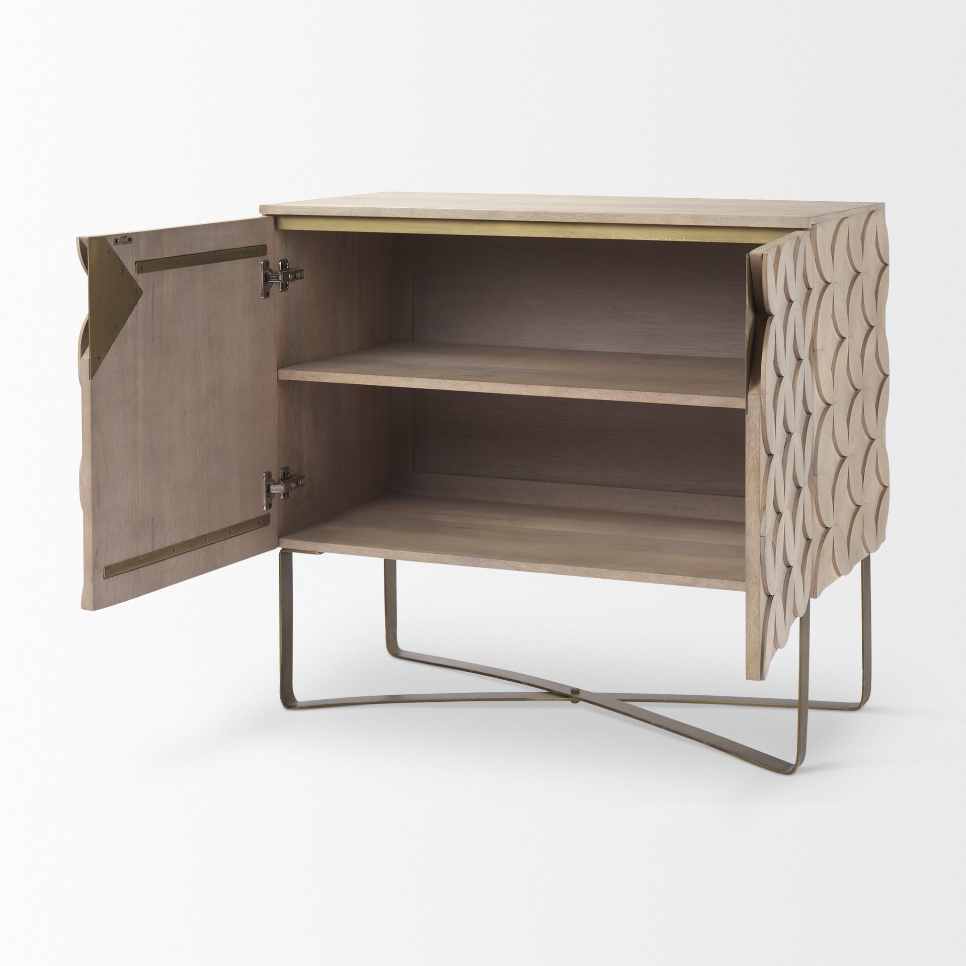 Mercana Excelsior Two Doors Wooden Accent Cabinet