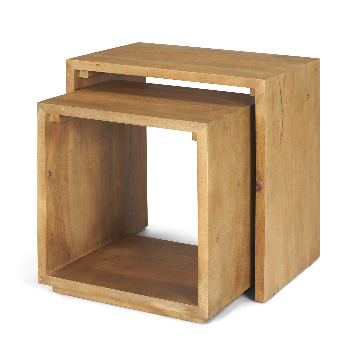 Mercana Alanna Wood Nesting Accent Table (Set of 2)