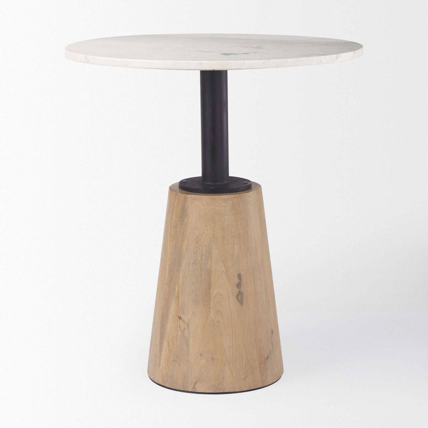 Maxwell White Marble Top Bistro Table