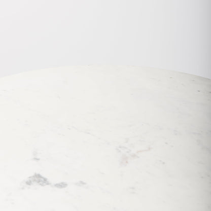 Maxwell White Marble Top Bistro Table