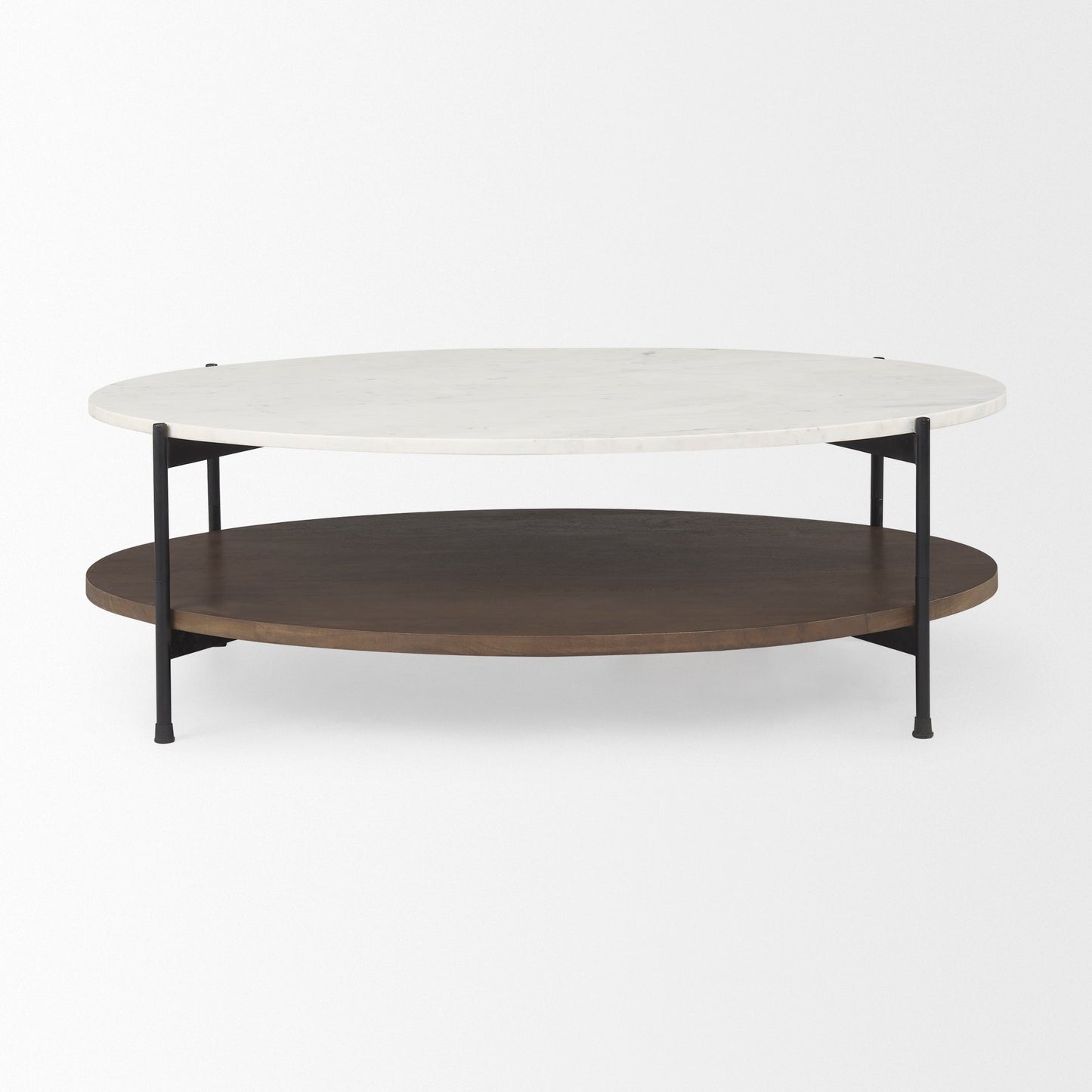 Mercana Larkin Marble Top Oval Coffee Table