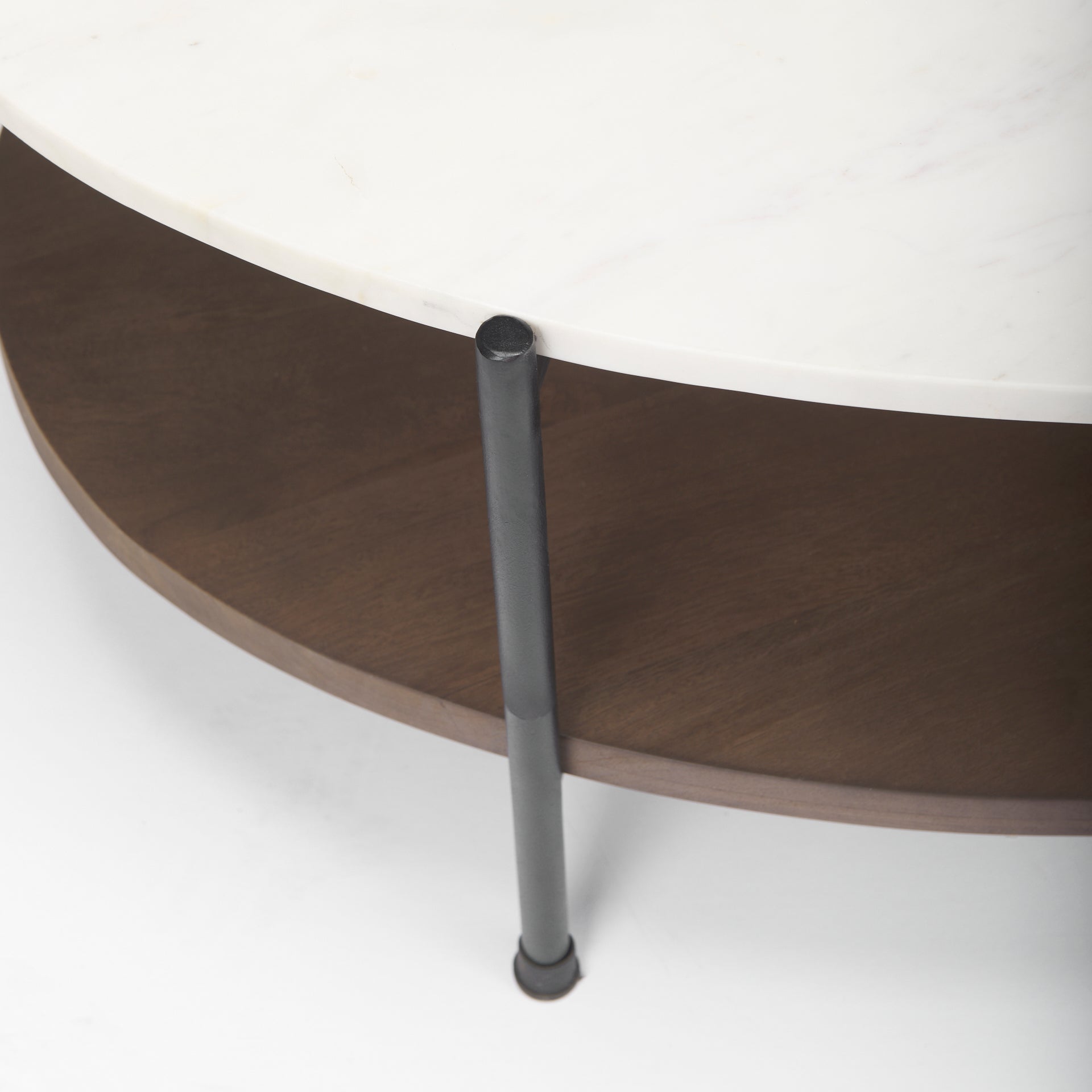 Mercana Larkin Marble Top Oval Coffee Table