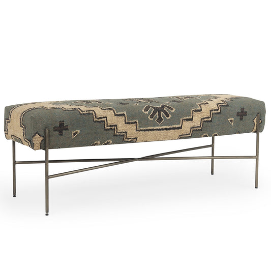 Mercana Avery Tan Fabric Bedroom Bench