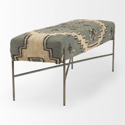 Avery Tan Fabric Bedroom Bench