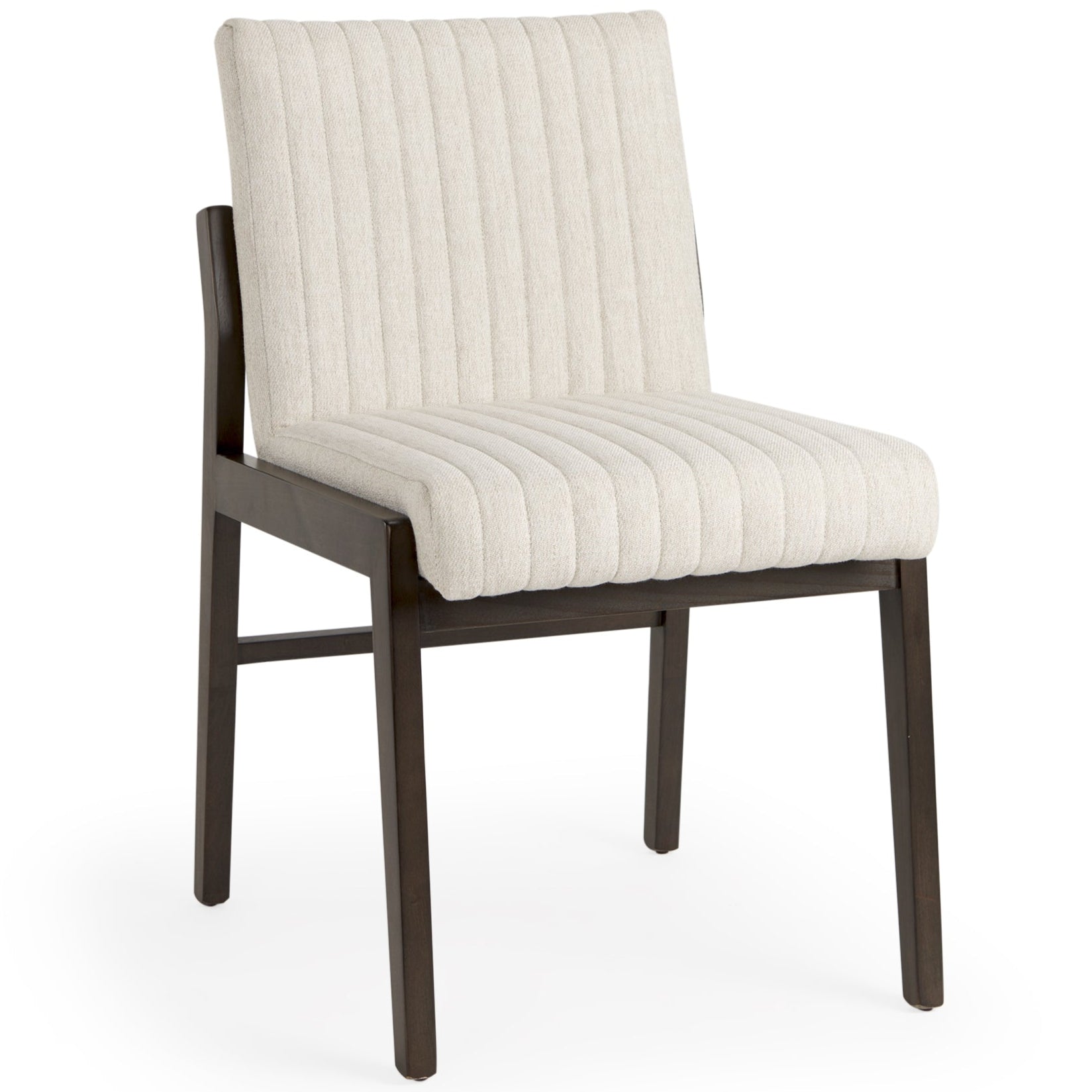Mercana Tahoe Cream Fabric Armless Dining Chair (Set of 2)