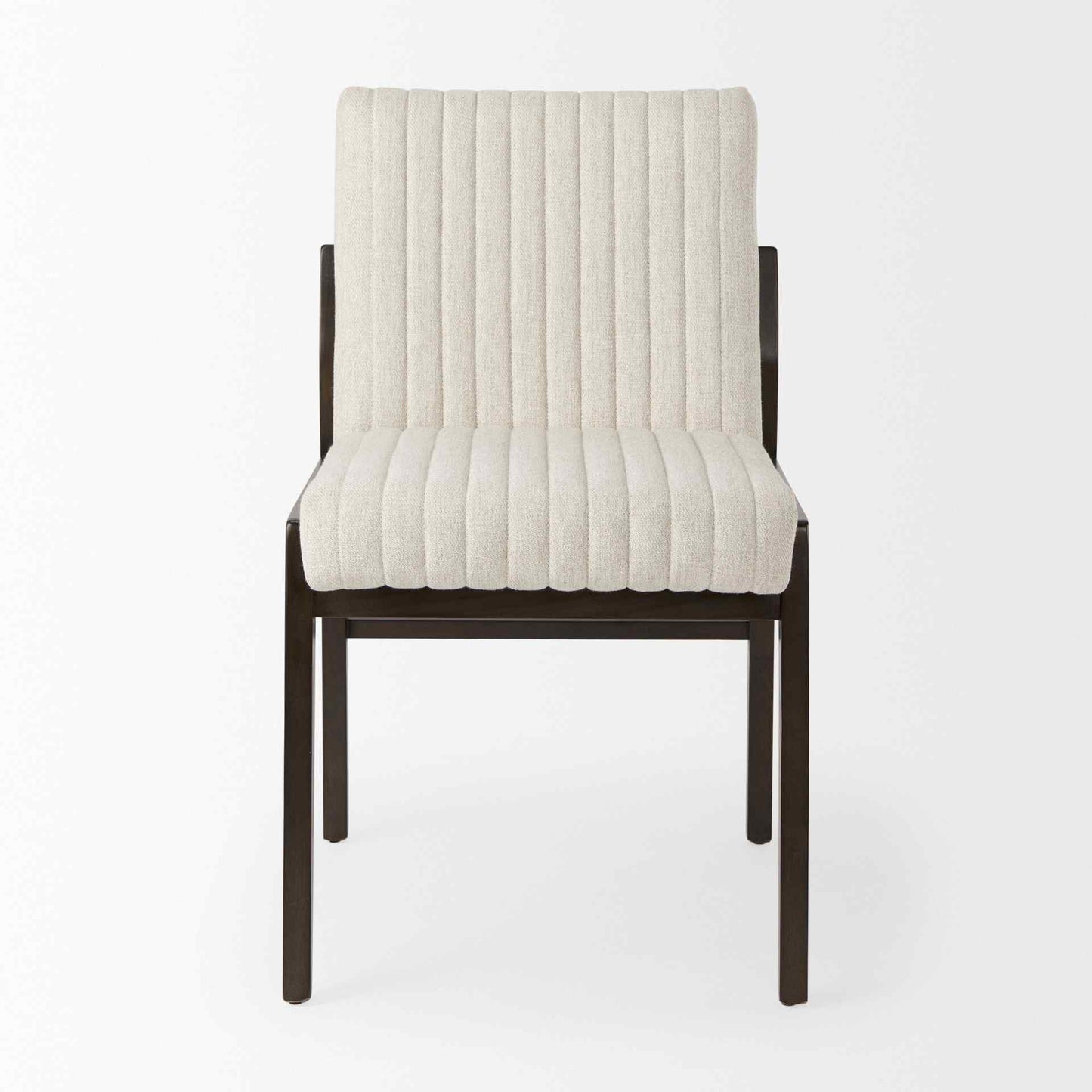 Mercana Tahoe Cream Fabric Armless Dining Chair (Set of 2)