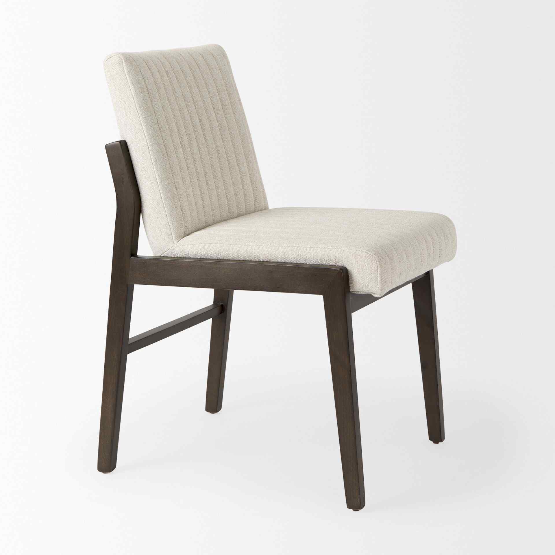 Mercana Tahoe Cream Fabric Armless Dining Chair (Set of 2)