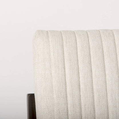 Mercana Tahoe Cream Fabric Armless Dining Chair (Set of 2)