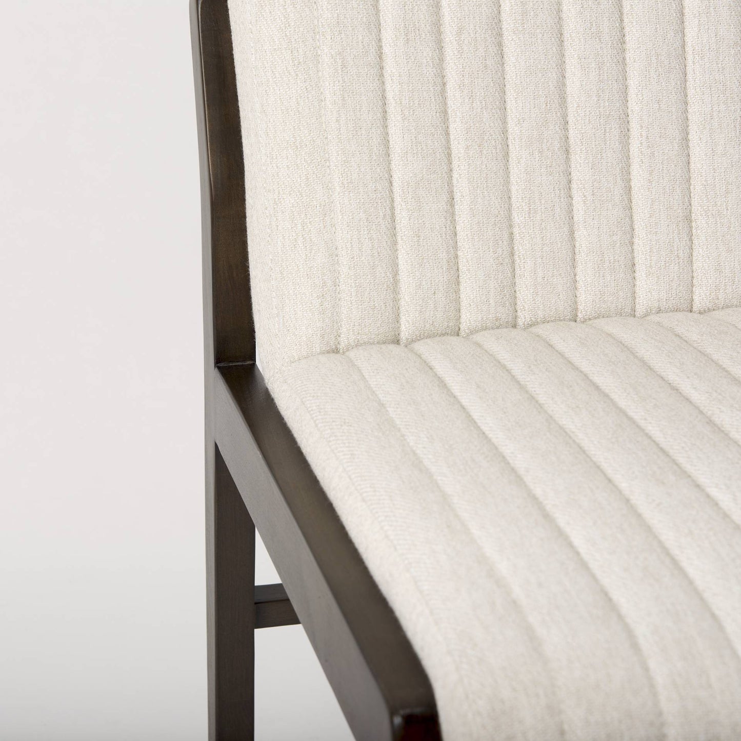 Mercana Tahoe Cream Fabric Armless Dining Chair (Set of 2)