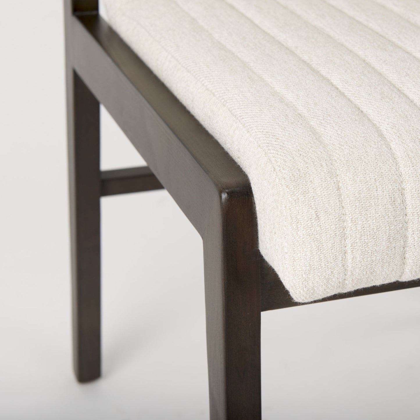 Mercana Tahoe Cream Fabric Armless Dining Chair (Set of 2)
