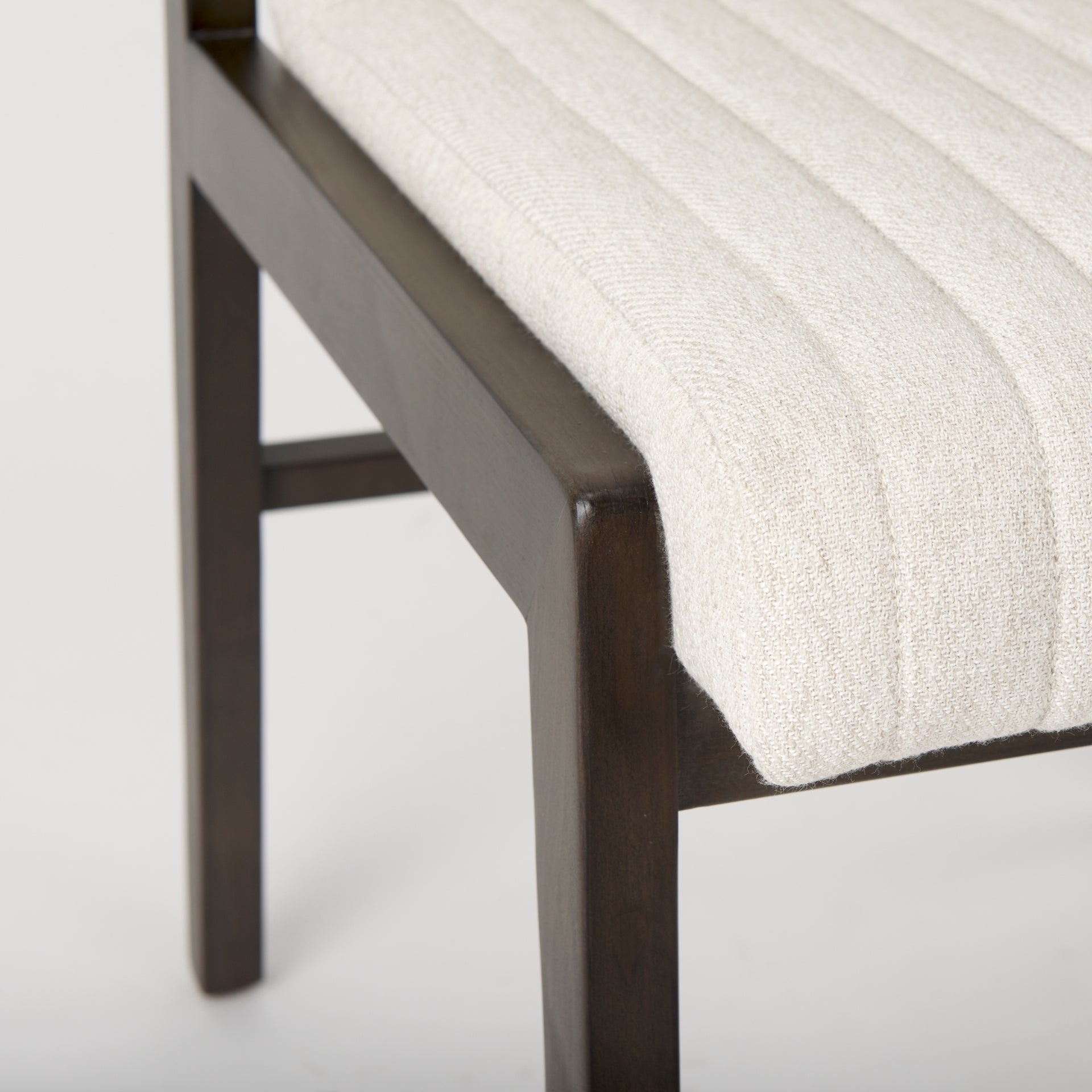 Mercana Tahoe Cream Fabric Armless Dining Chair (Set of 2)