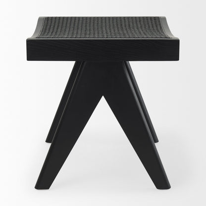 Arvin Wooden Black Stool