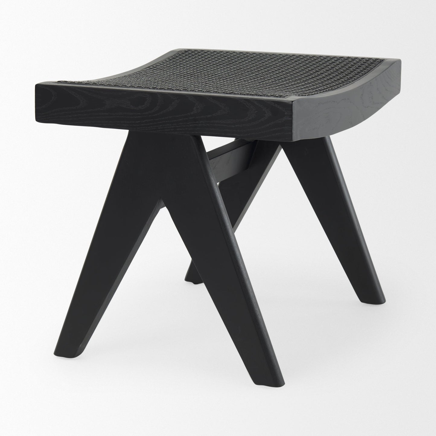 Arvin Wooden Black Stool