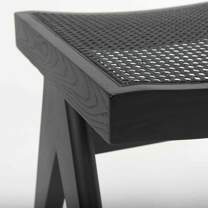 Arvin Wooden Black Stool