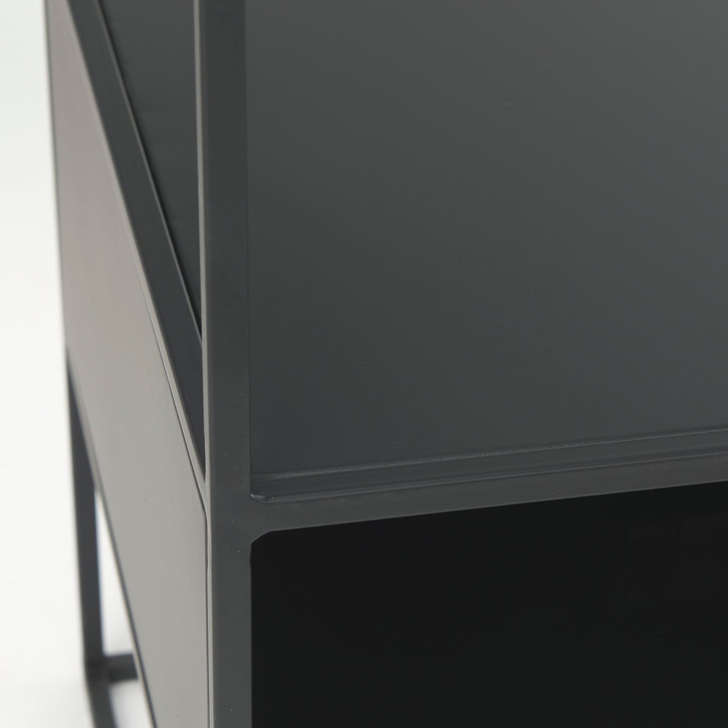 Mercana Samson Glass Top Square Side Table