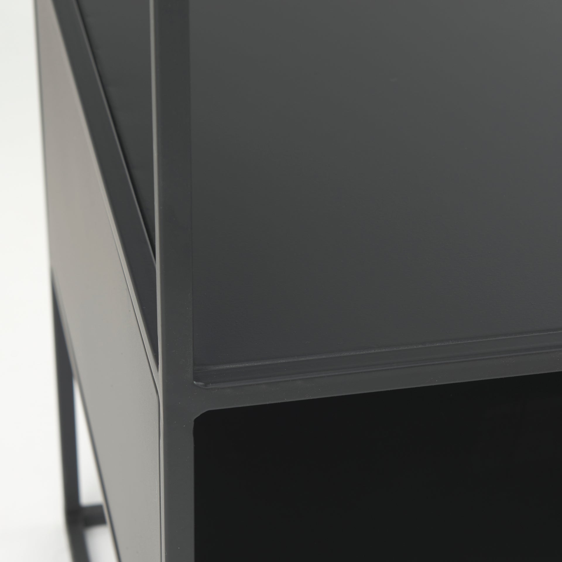 Mercana Samson Glass Top Square Side Table