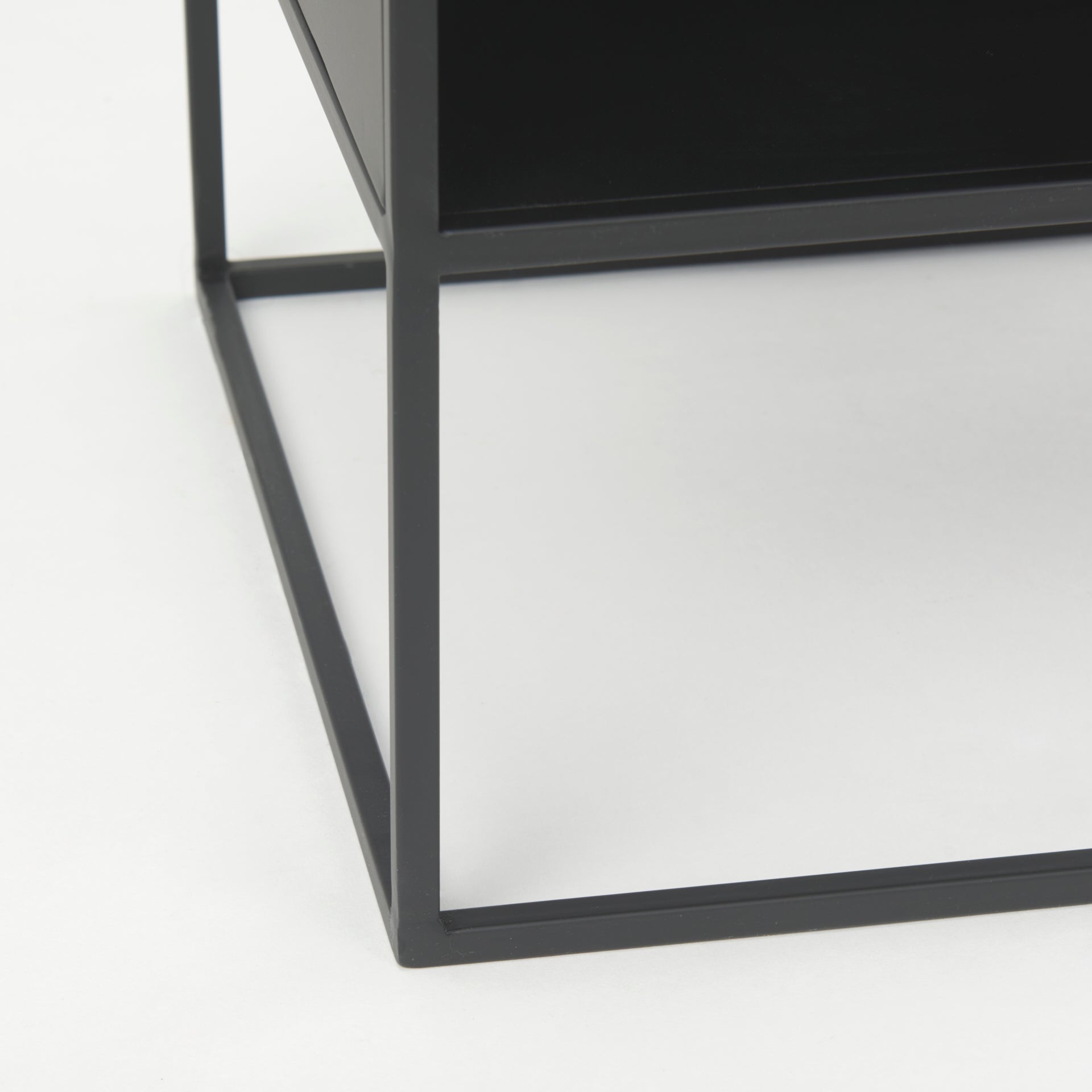 Mercana Samson Glass Top Square Side Table