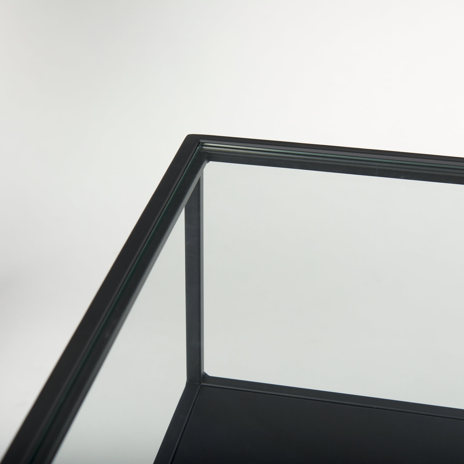 Mercana Samson Glass Top Square Side Table
