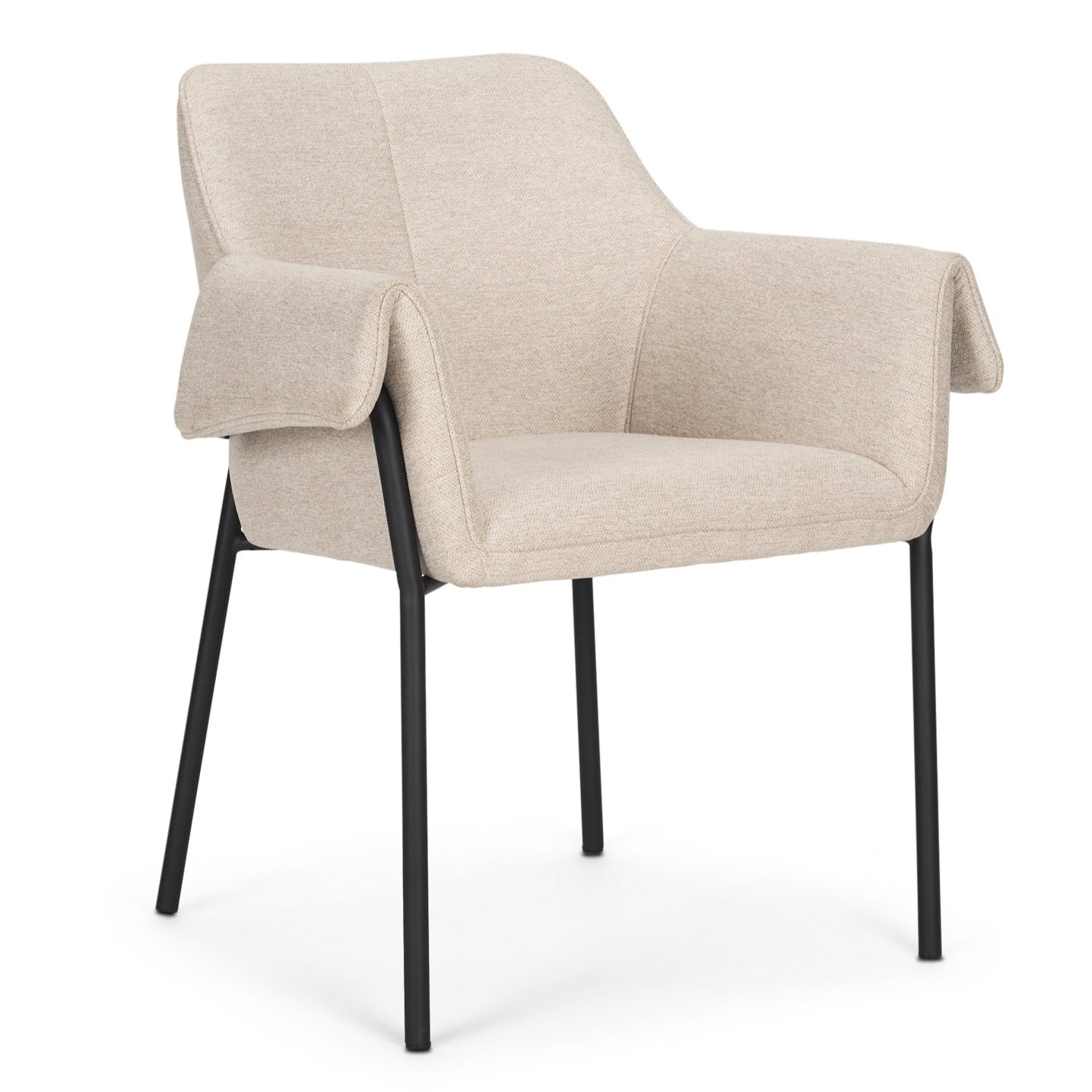 Brently Woven Fabric Dining Chair (Set of 2)