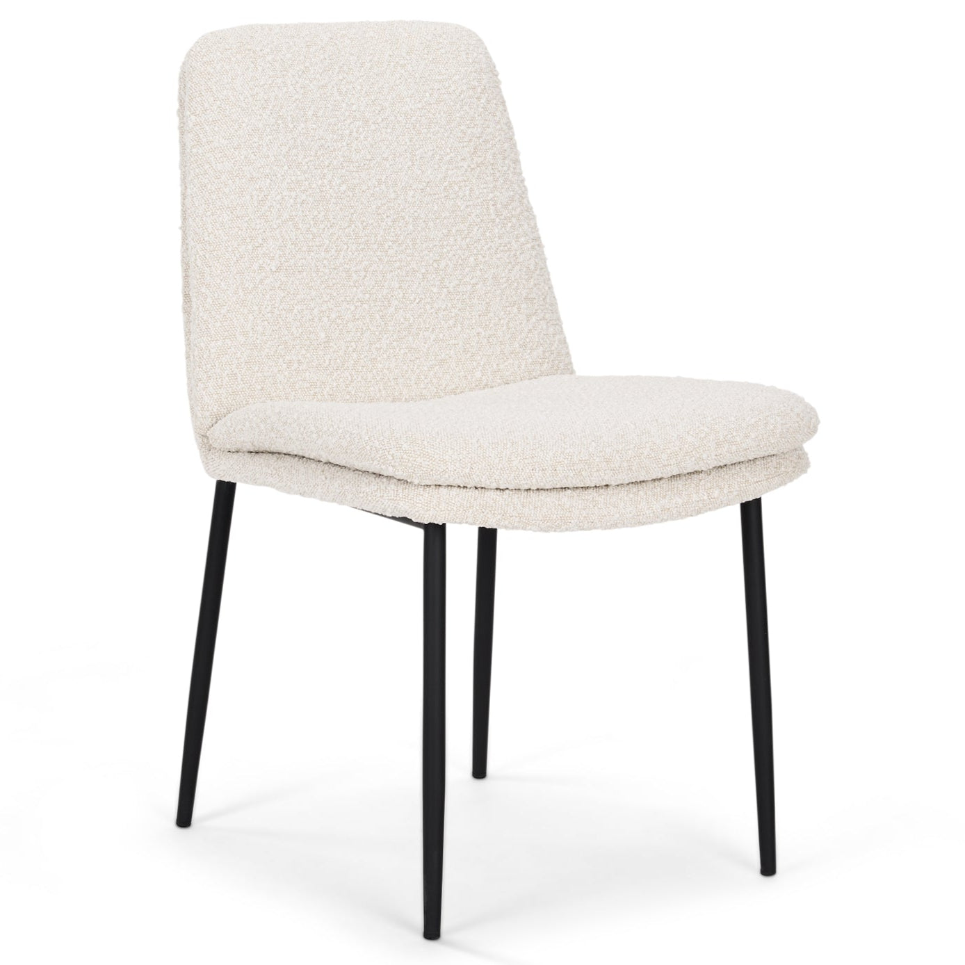 Mercana Eve Boucle Fabric Armless Dining Chair (Set of 2)