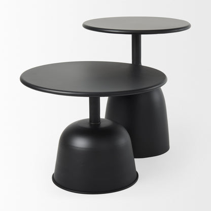 Mercana Talulla Matte Black Metal Accent Table