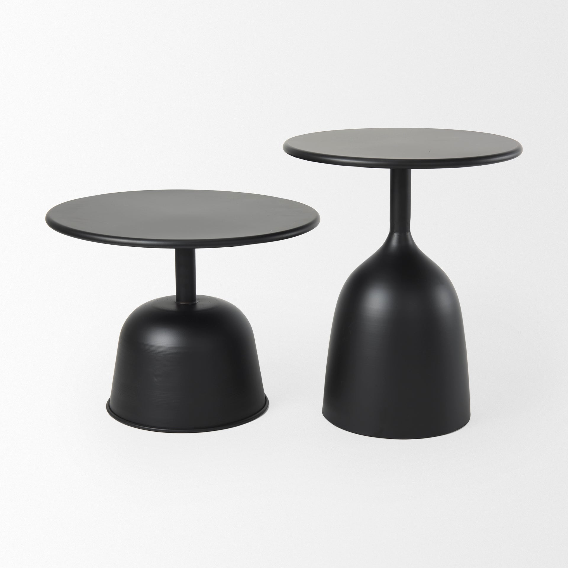 Mercana Talulla Matte Black Metal Accent Table