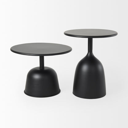 Mercana Talulla Matte Black Metal Accent Table