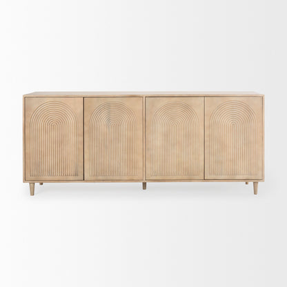Tucker Four Doors Wood Sideboard
