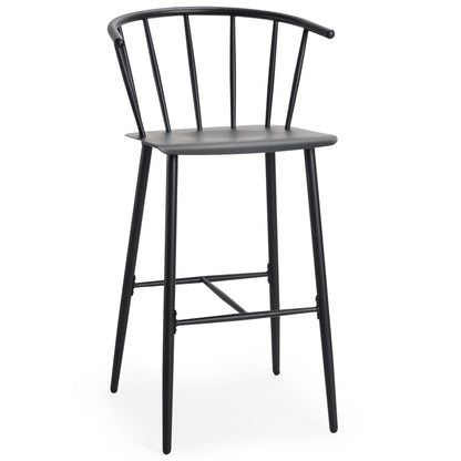 Colin Black Metal Barstool