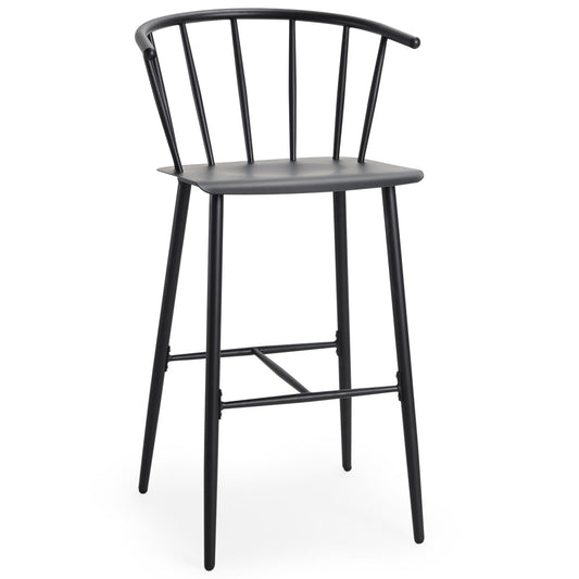 Mercana Colin Black Metal Barstool