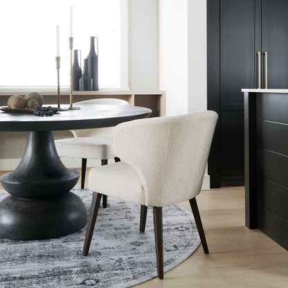 Niles Leather Armless Dining Chair (Set of 2)