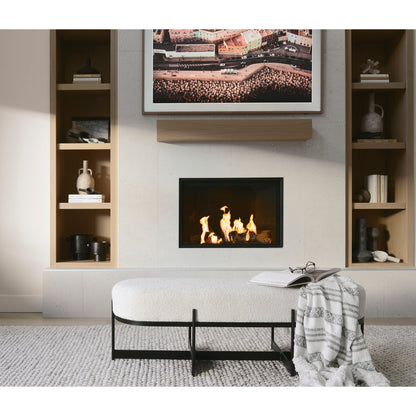 Amelia Cream Boucle Bedroom Bench