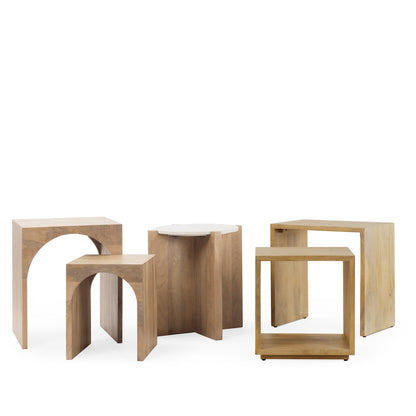 Mercana Alanna Wood Nesting Accent Table (Set of 2)