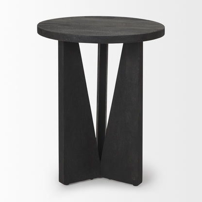 Mercana Mattius Wooden Round Accent Table