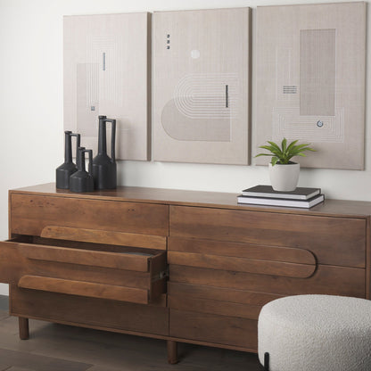 Mercana Astrid Six Drawers Wood Dresser