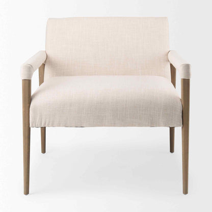 Palisades Cream Fabric Accent Chair