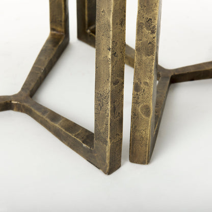 Mercana Atticus Black Wood Top Nesting Table (Set of 2)