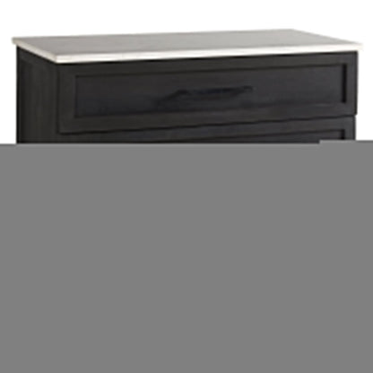 Mercana Divina White Marble Top Accent Cabinet