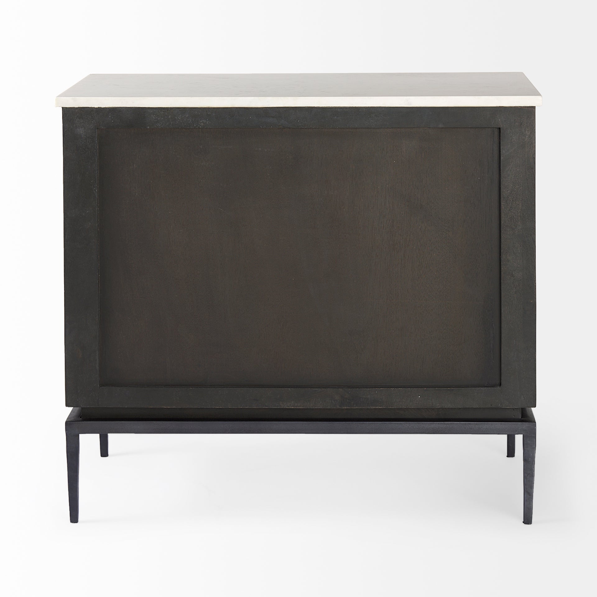 Mercana Divina White Marble Top Accent Cabinet