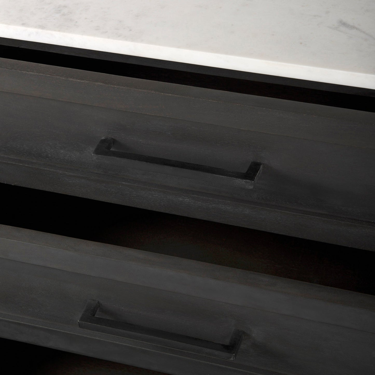 Mercana Divina White Marble Top Accent Cabinet