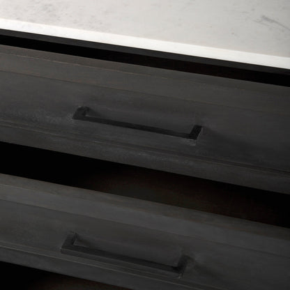 Mercana Divina White Marble Top Accent Cabinet