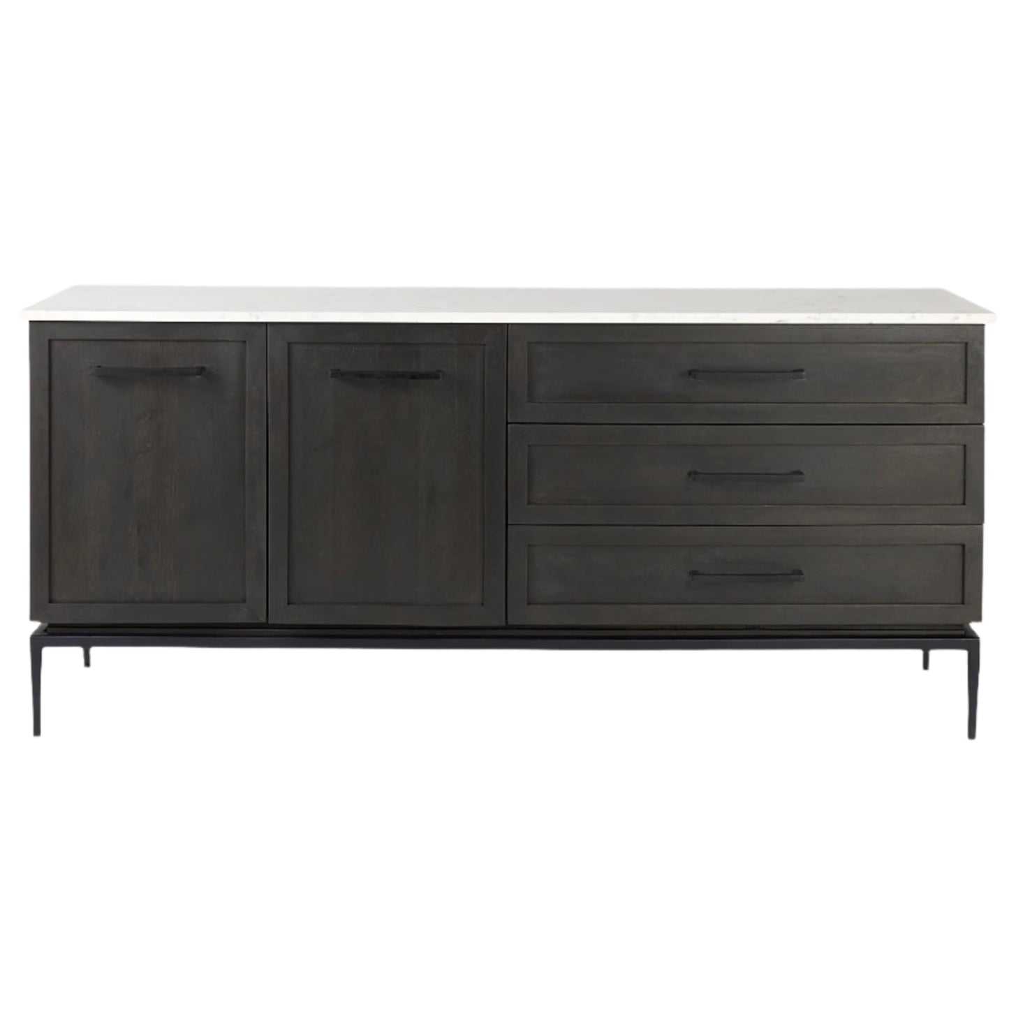 Mercana Divina White Marble Top Sideboard