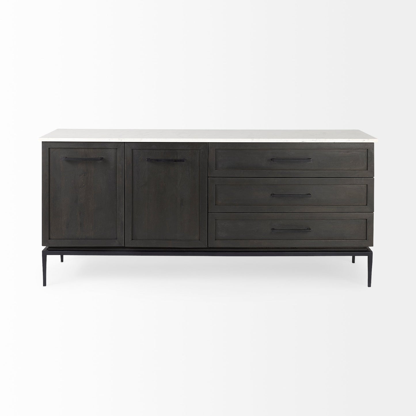 Mercana Divina White Marble Top Sideboard