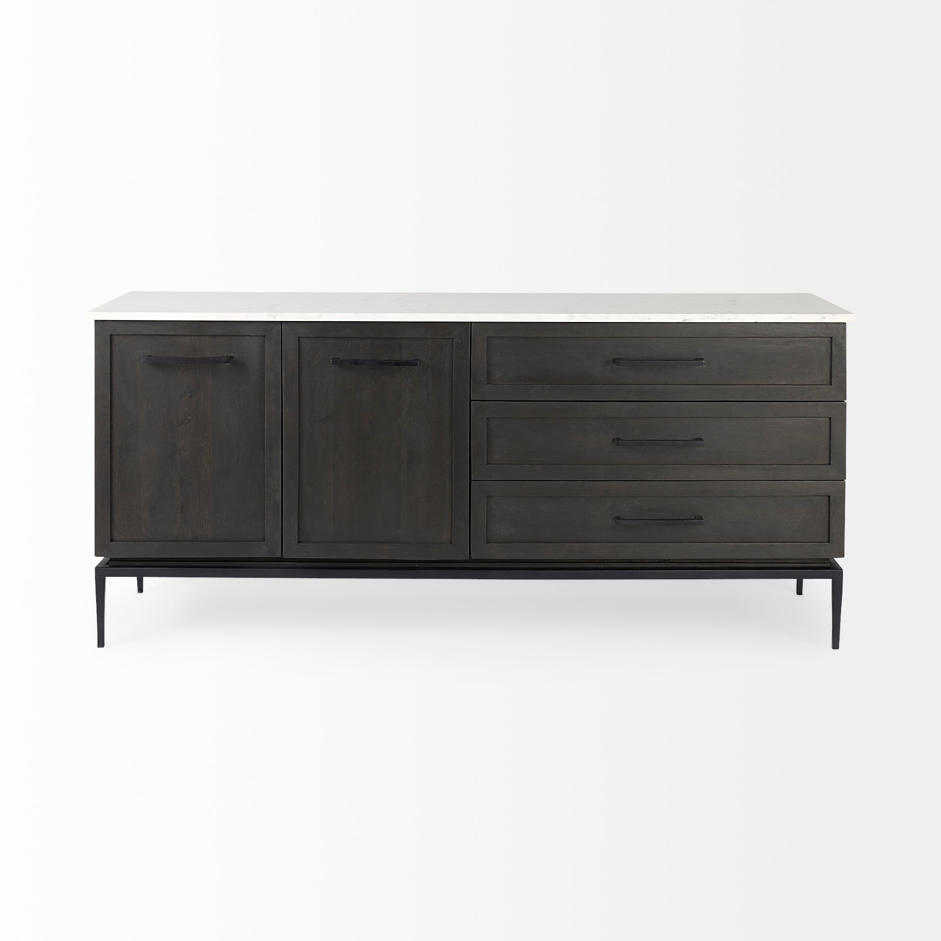 Mercana Divina White Marble Top Sideboard