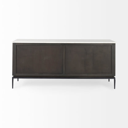 Mercana Divina White Marble Top Sideboard