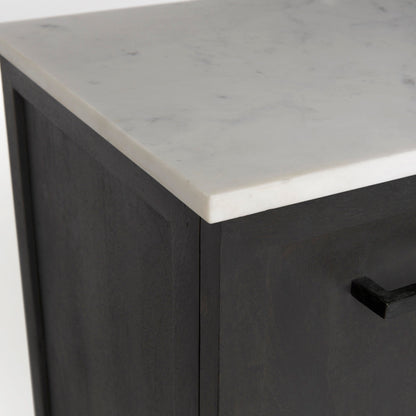 Mercana Divina White Marble Top Sideboard