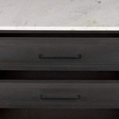 Mercana Divina White Marble Top Sideboard