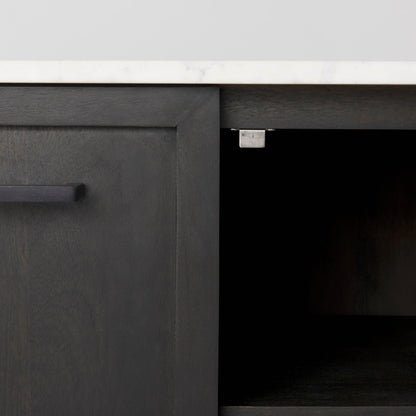 Mercana Divina White Marble Top Sideboard