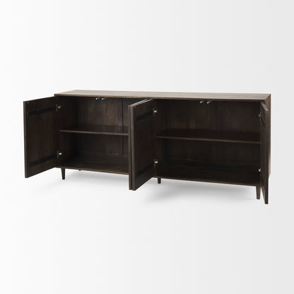 Tucker Four Doors Wood Sideboard